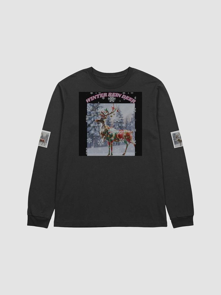 Festive Reindeer Ornament Long Sleeve Tee product image (3)