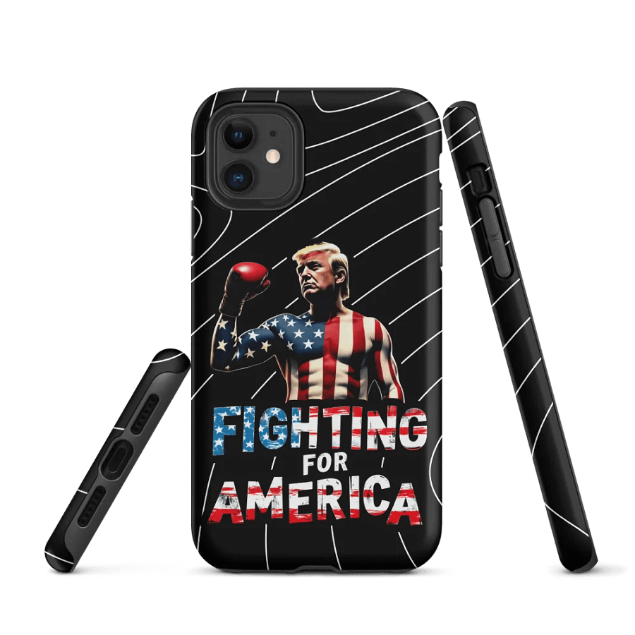 iPhone Tough Case: Trump, Fighting for America product image (1)