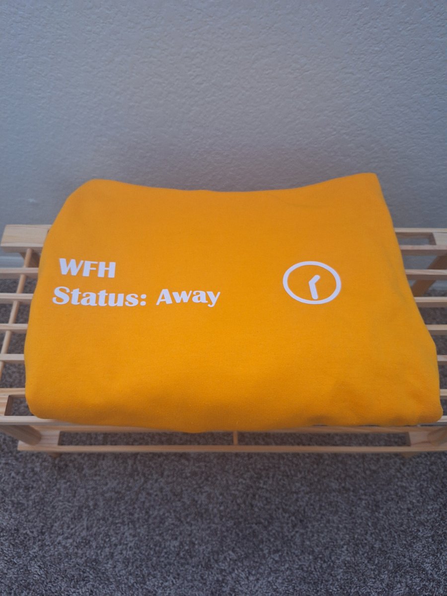 Team WFH, Status Away, Yellow Hoodie product image (2)