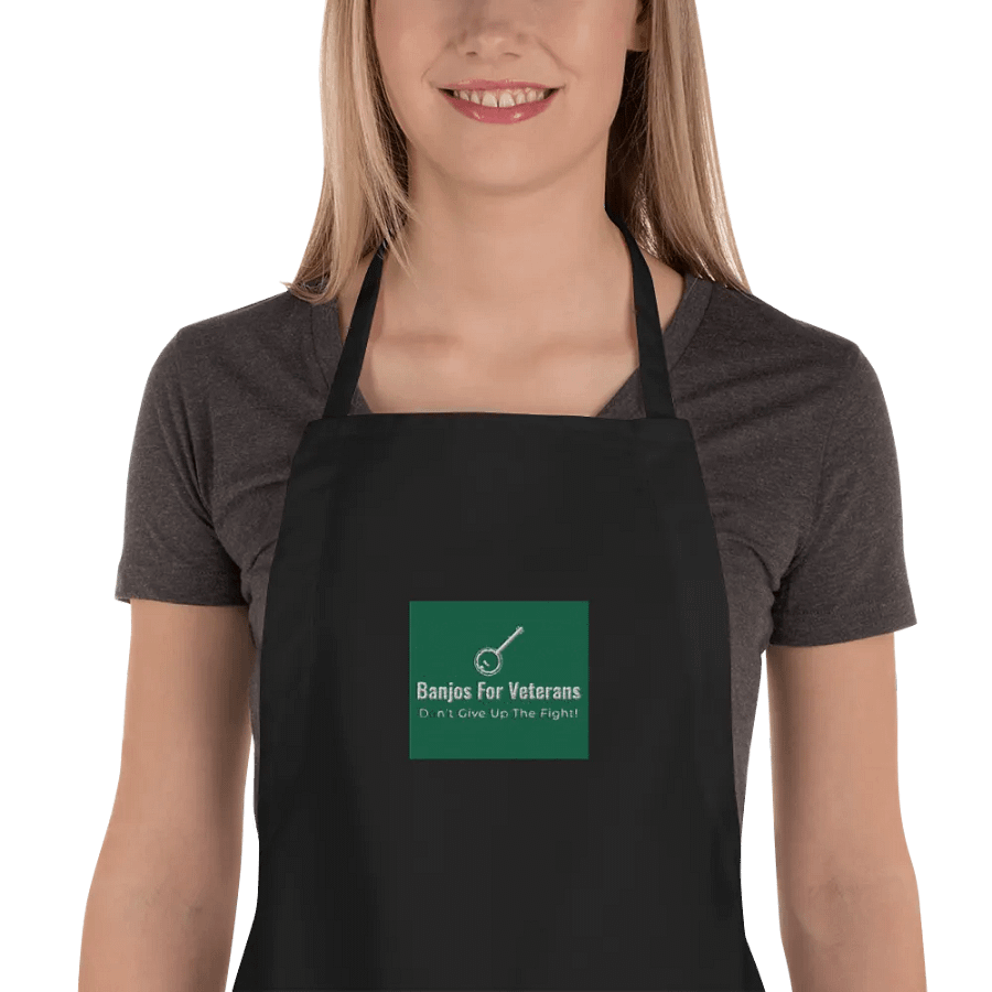 Banjos For Veterans (B4V) Official Logo Embroidered Cooking Apron product image (1)