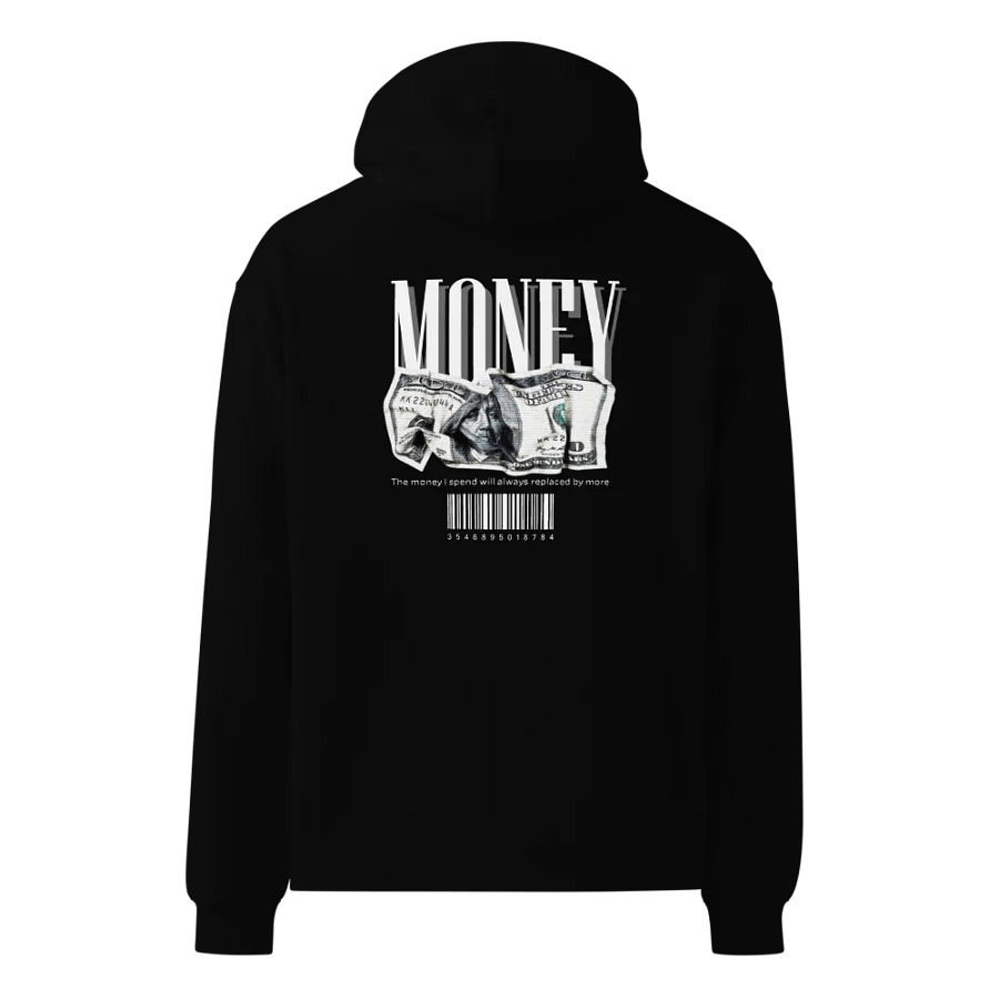 "Money" Premium Unisex Hoodie - Graphic Front & Back Print Oversized Hoodie product image (4)