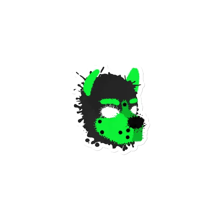 Pup Splatter Magnet - Lime Green product image (2)