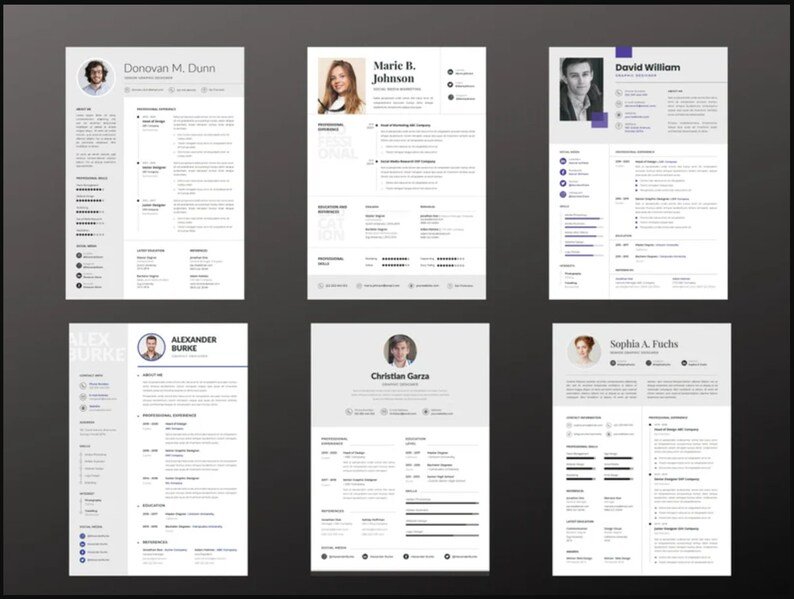 50 Resume Template Bundle product image (5)