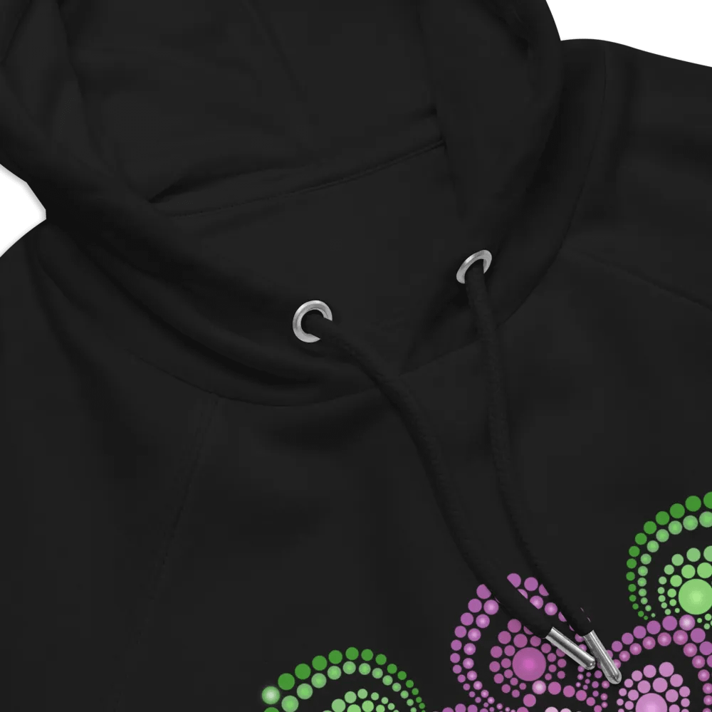 Purple and Green Mandala Unisex Eco Hoodie product image (7)
