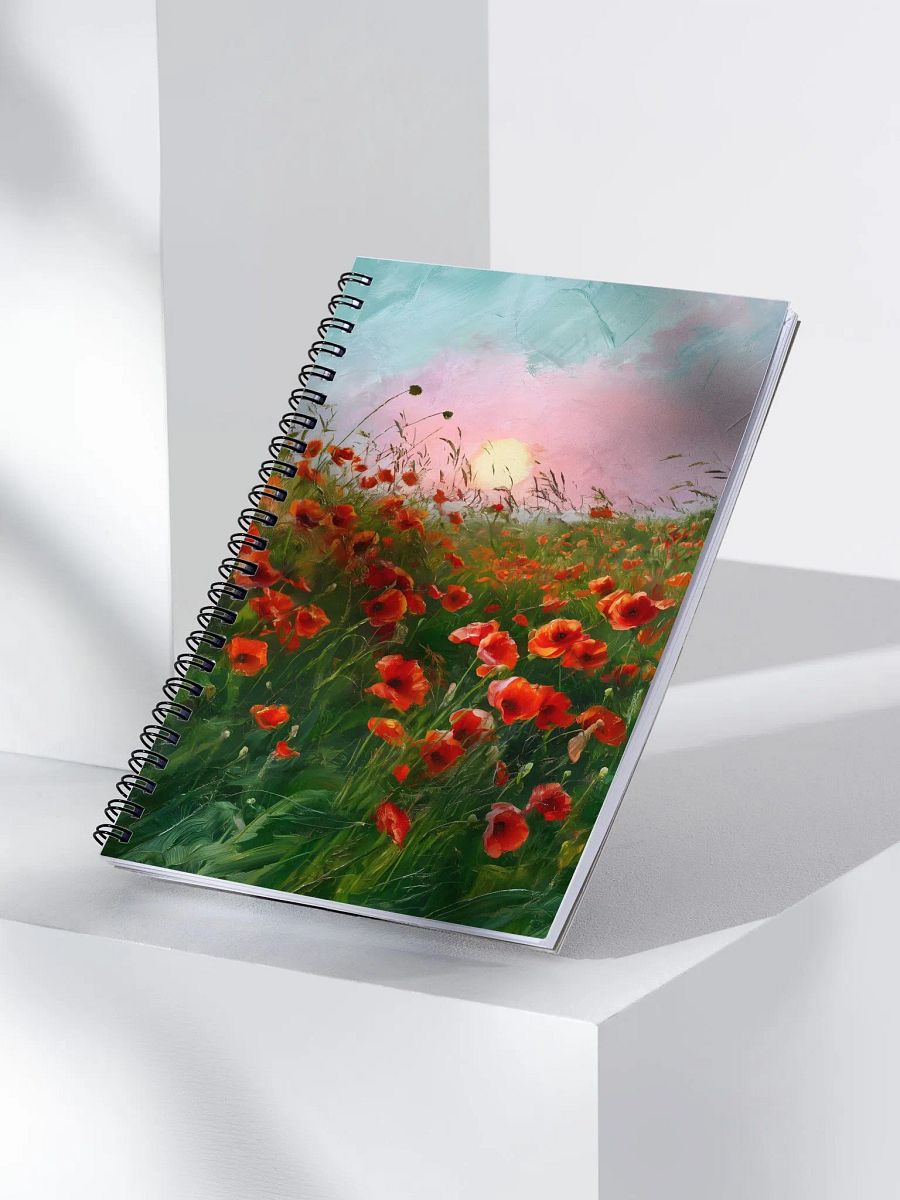 Poppy Flower Field notebook product image (2)