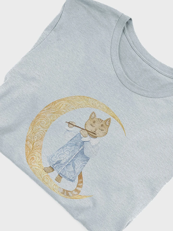 Flute Cat in the Moon T-Shirt product image (19)