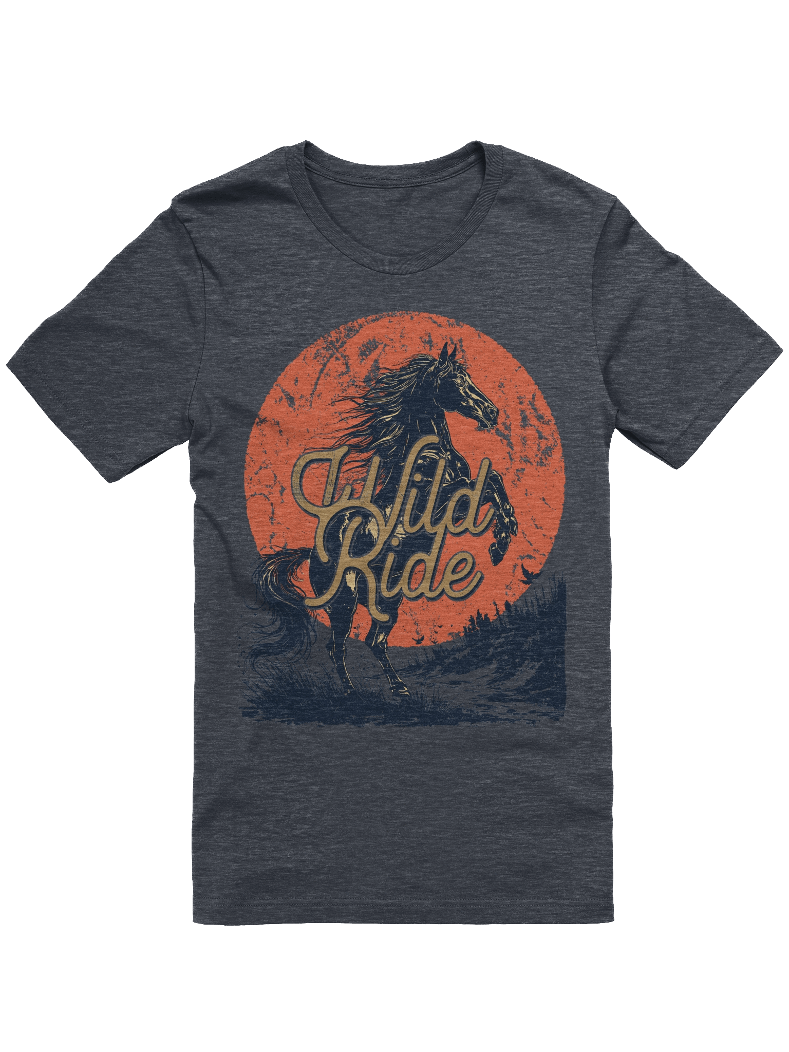 The "Wild Ride" Vintage Horse Bella T-Shirt product image (2)