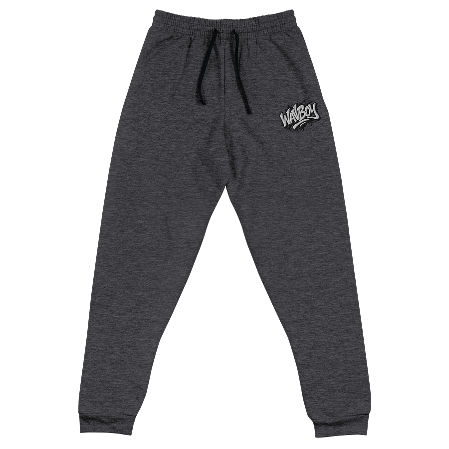 WAVBOY Dark Grey Graffiti Logo Sweatpants product image (1)