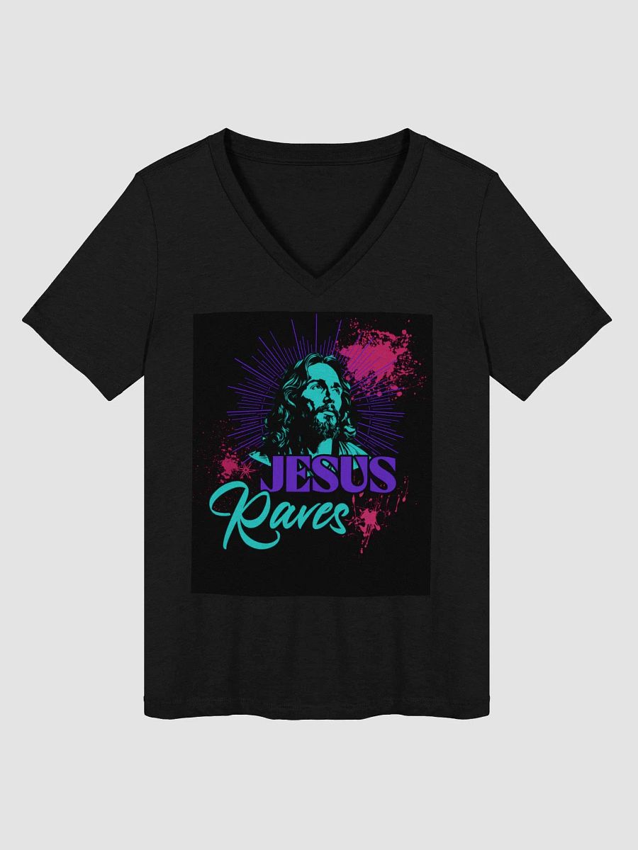 party jesus, jesus raves V-Neck Tee product image (1)