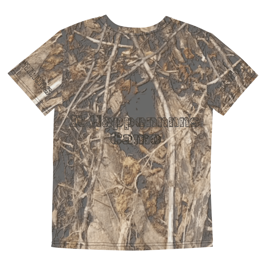 Youth Crew Neck T-Shirt - Dead Split - It Happennnns Camo product image (8)