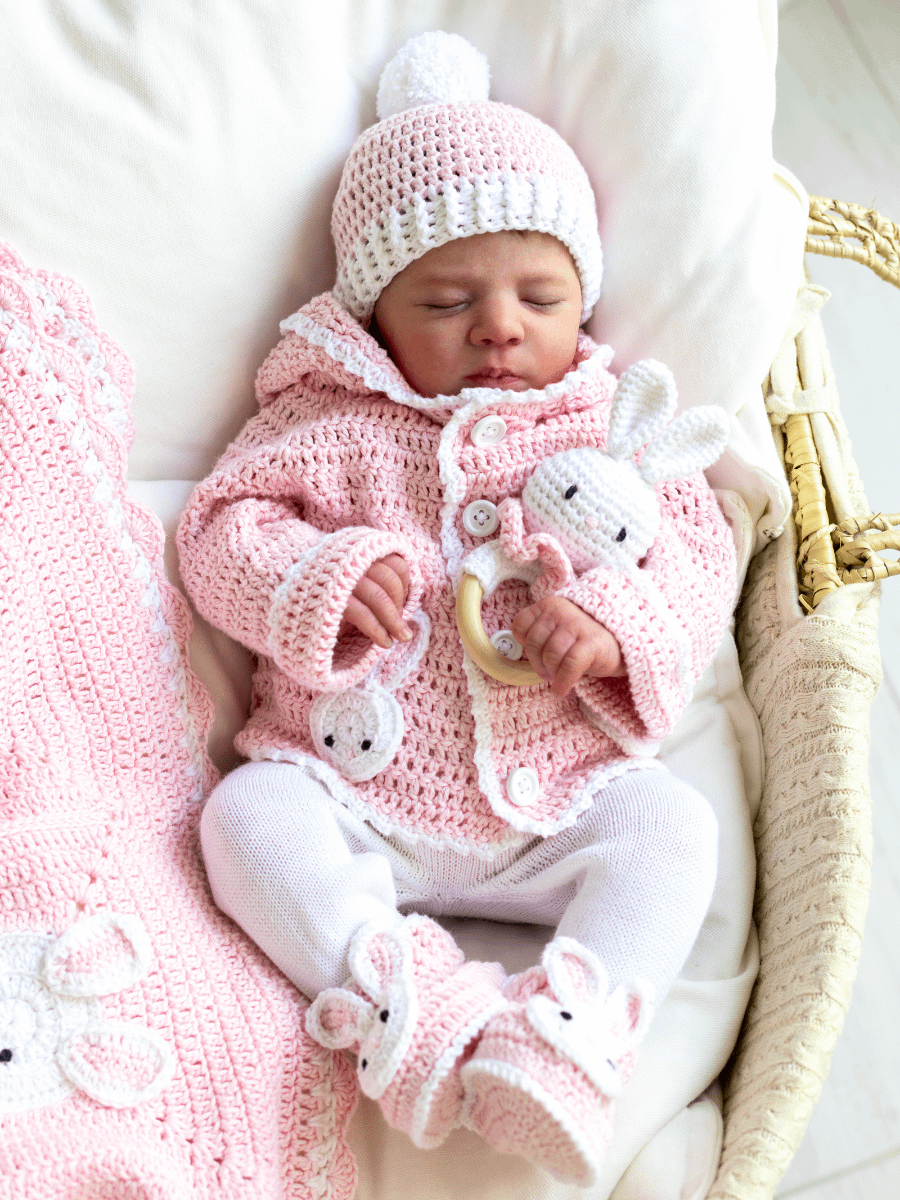 Crochet Pattern: Bunny Baby Hoodie product image (4)