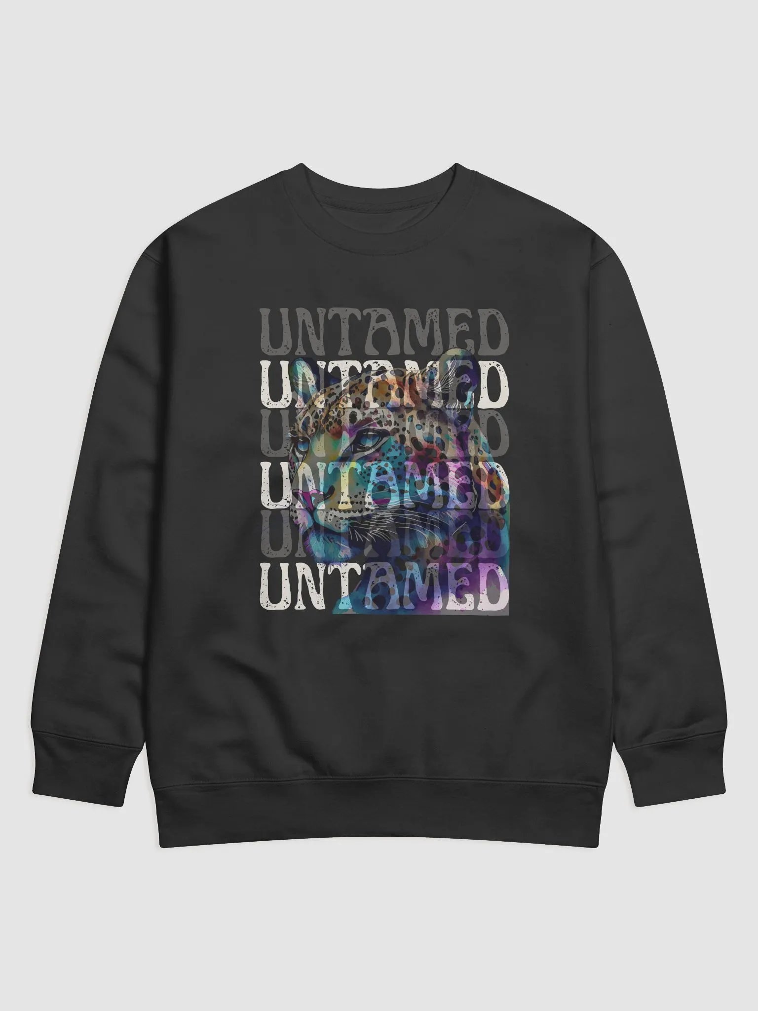 Untamed Leopard Front Graphic Sweatshirt product image (1)