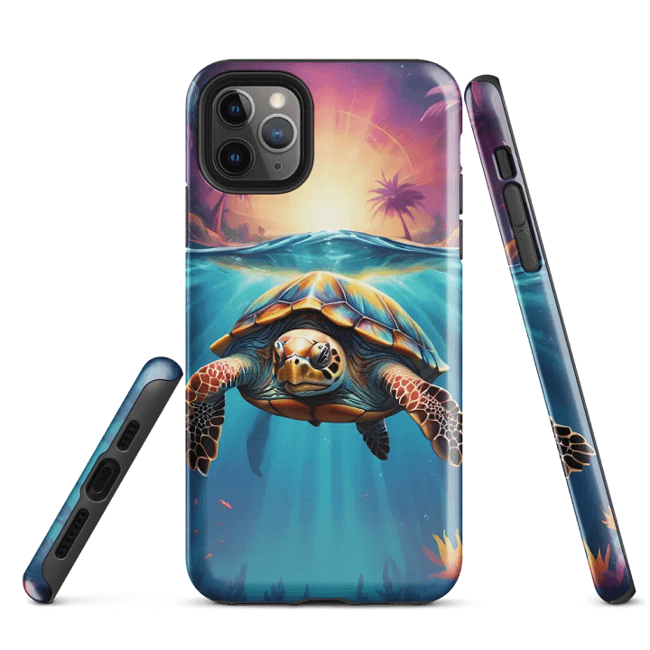 Tropical Turtle Adventure iPhone Case product image (3)