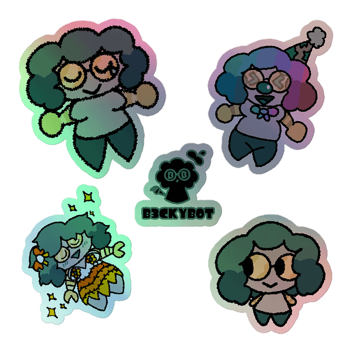 Holographic B3CKY Sticker Pack! product image (1)