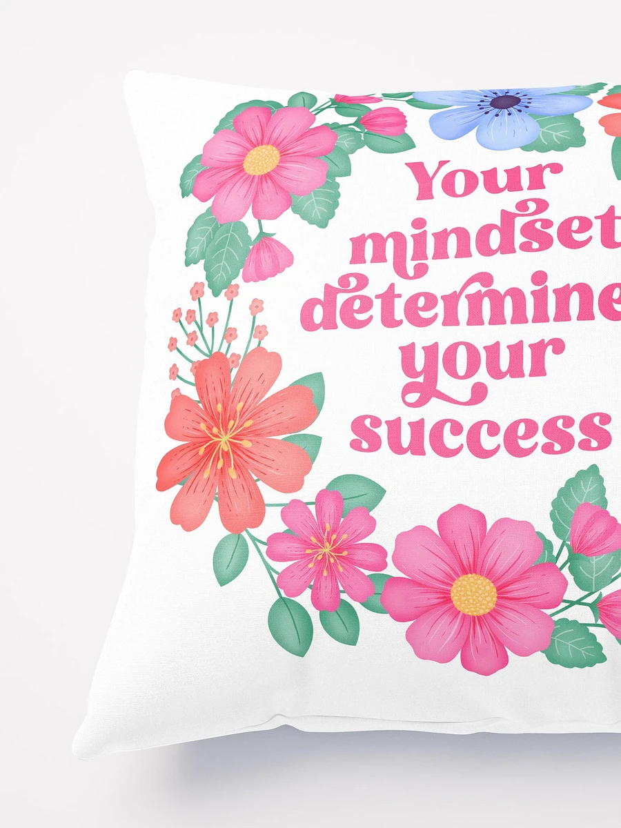 Your mindset determines your success - Motivational Pillow White product image (4)