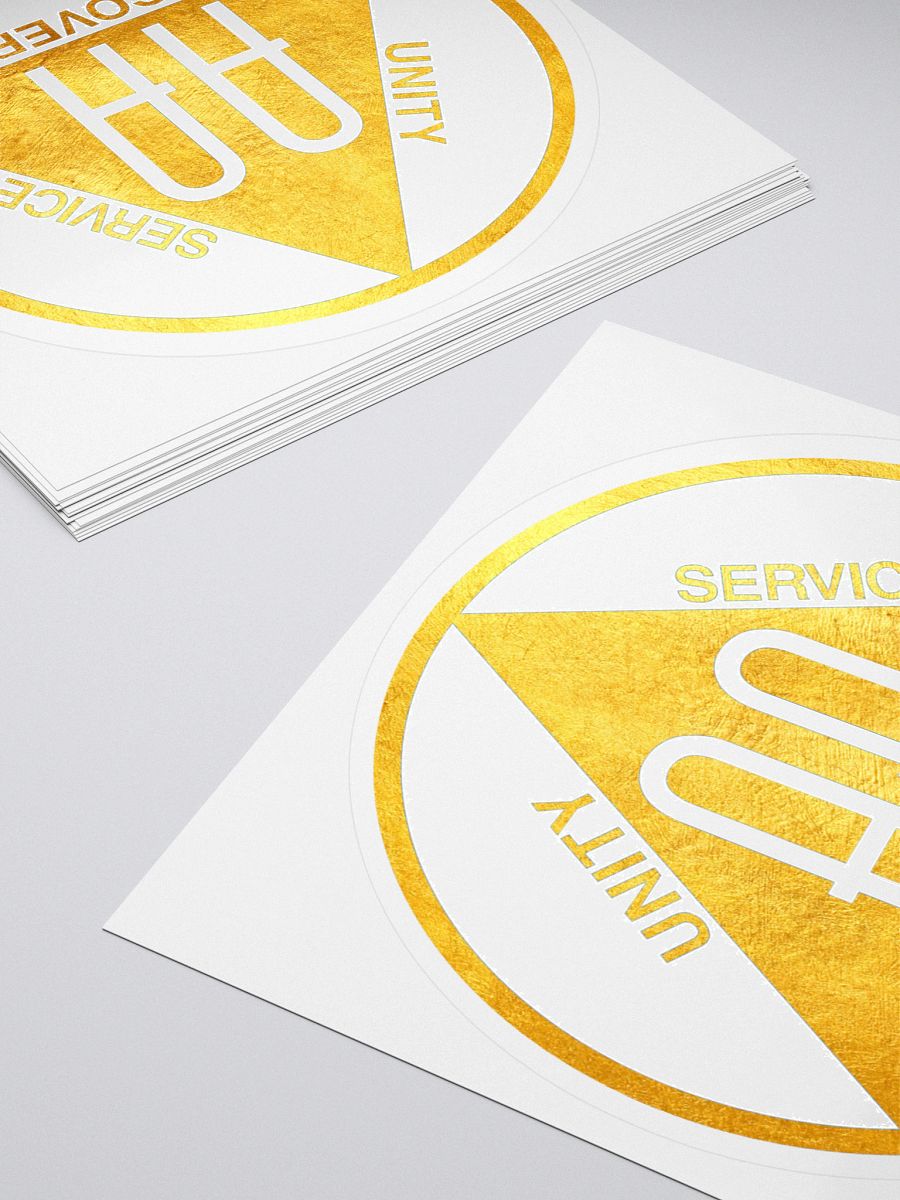 Unity Service Recovery Gold Leaf Design Sticker product image (4)