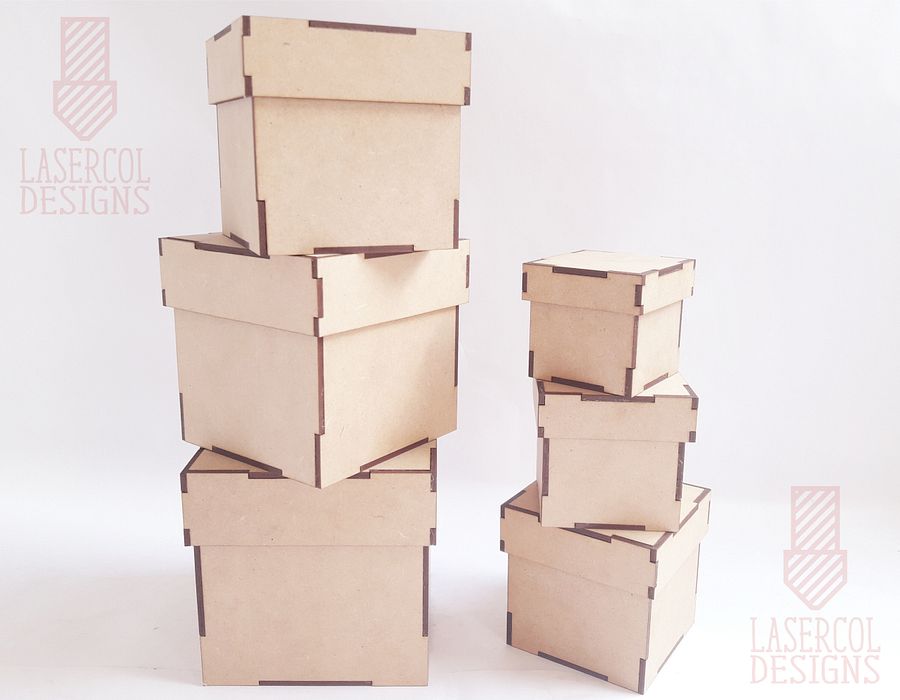Boxes Bundle (Set 1, 2) - Laser Cut Files product image (5)