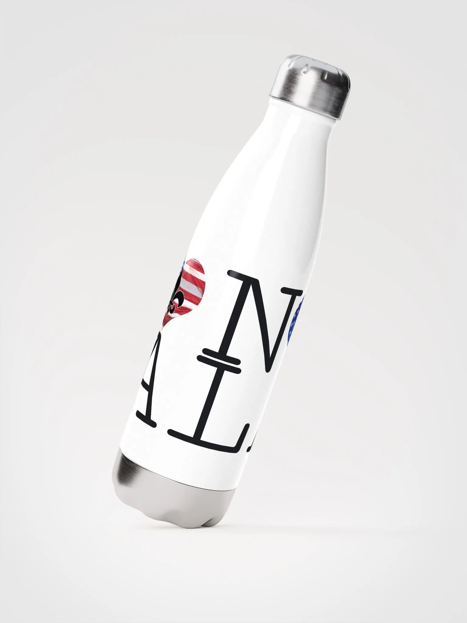 I LOVE NOLA **BIGSHOT BOTTLE** (USA HEART STAINLESS STEEL) product image (2)