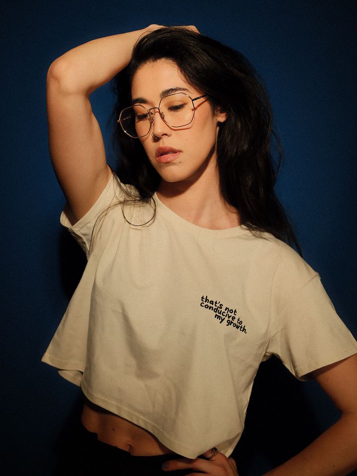 Conducive Cropped Tee (Embroidered) product image (1)