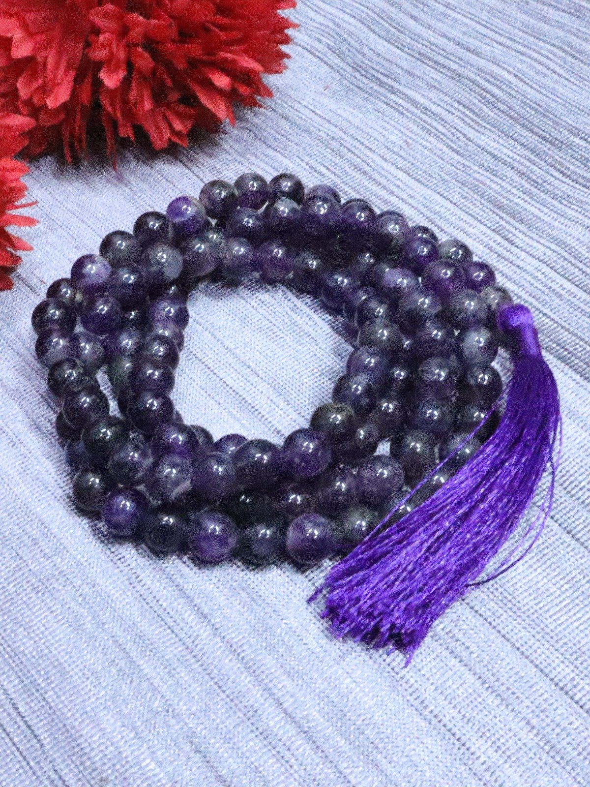 Amethyst Mala, Amethyst Necklace product image (1)
