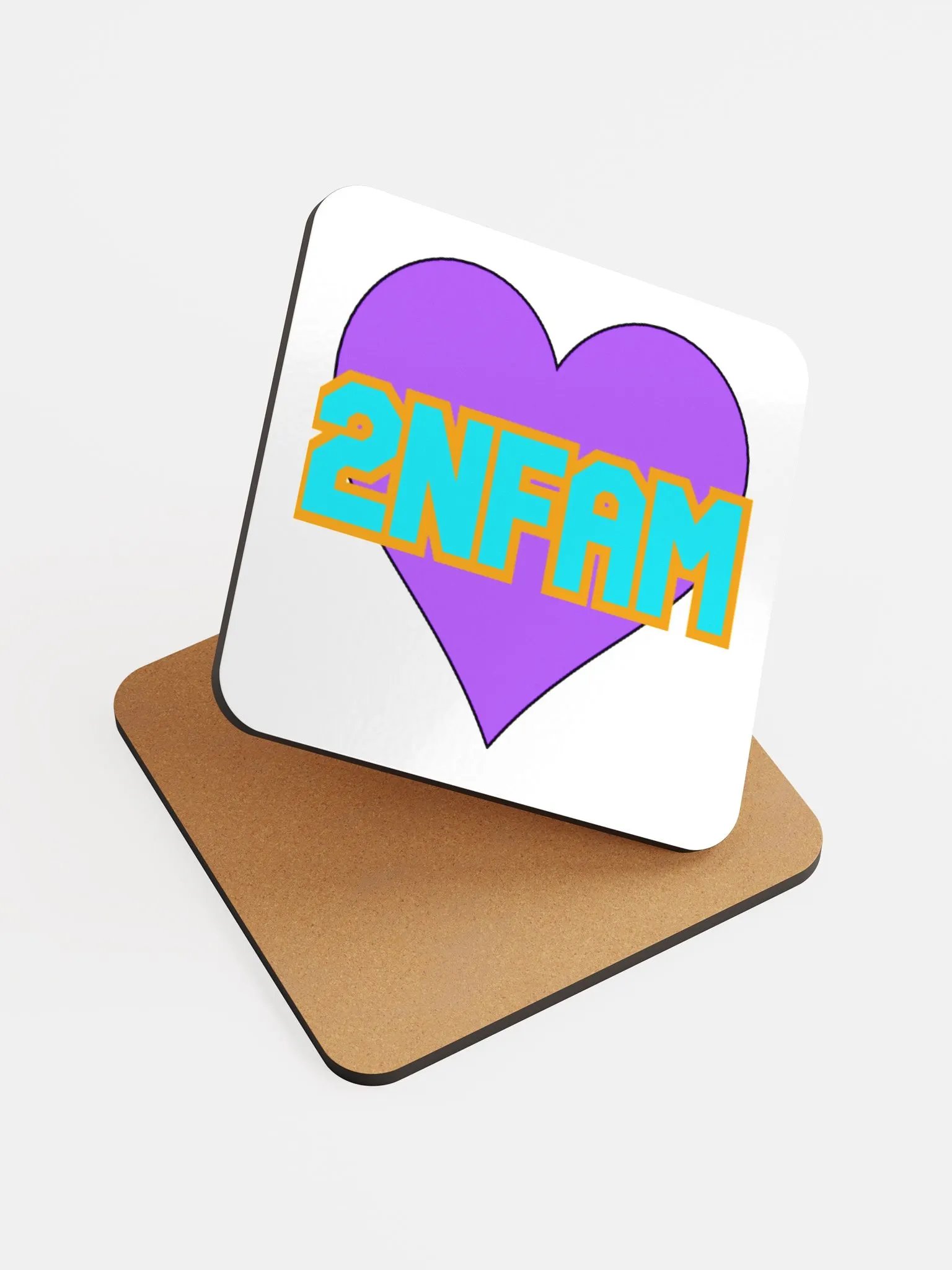 2NFAM Heart Coaster (White) product image (6)