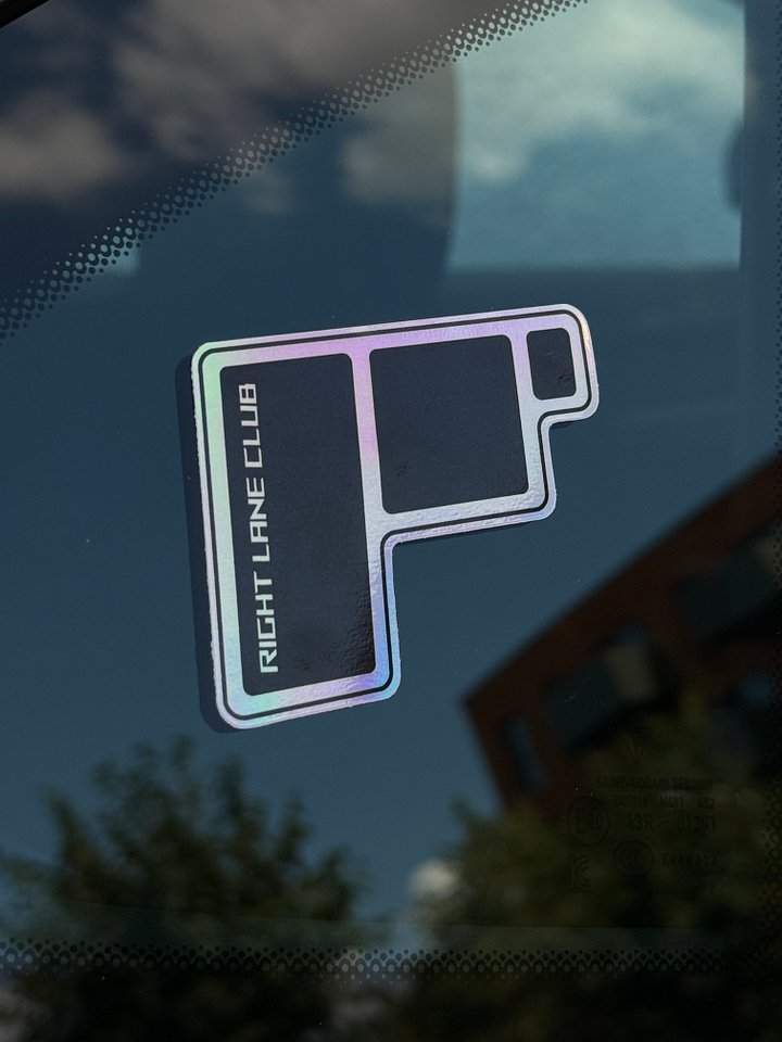 RLC Black “Icon” Sticker - Iridescent product image (1)