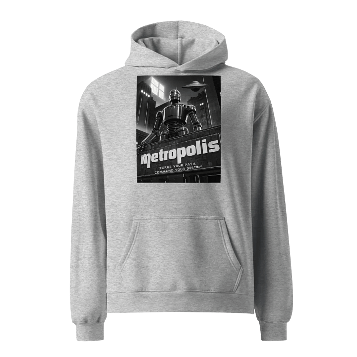 Forge Your Path, Command Your Destiny – Art Deco Robot Hoodie product image (4)