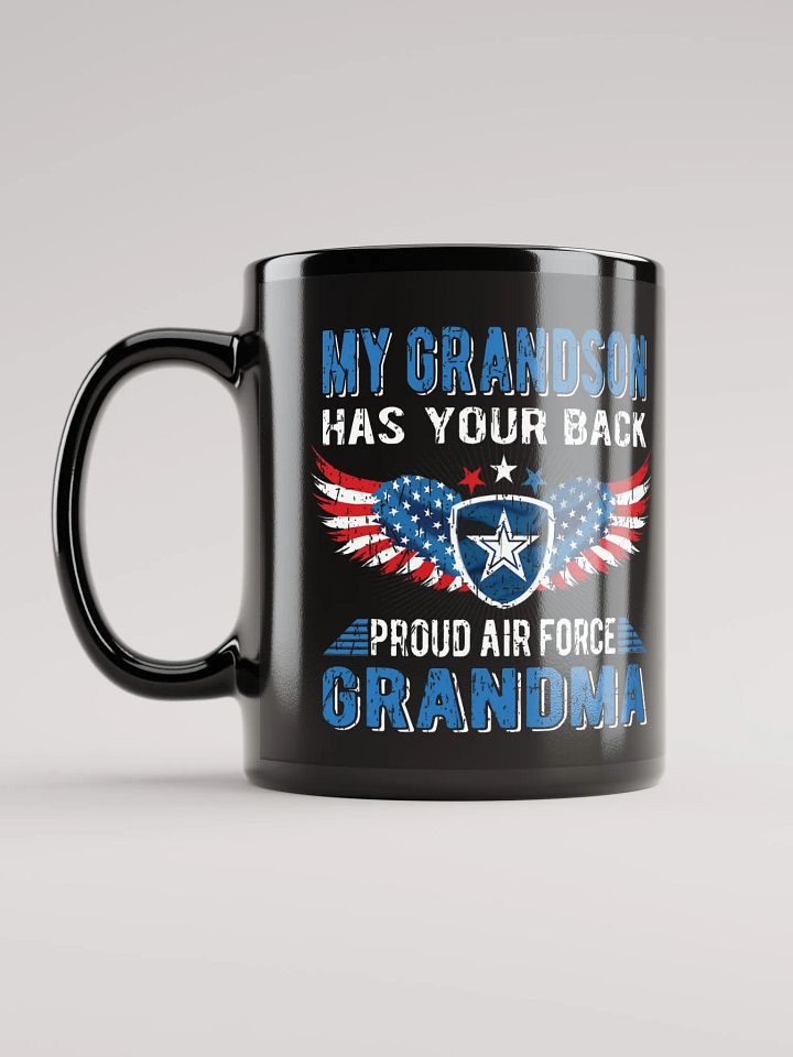 Proud Air Force Grandma - Black Mug product image (2)