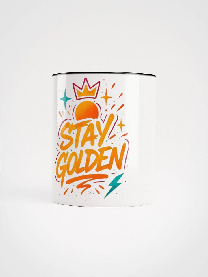"Stay Golden" Graffiti Mug with Color Inside | Power Your Mornings product image (1)