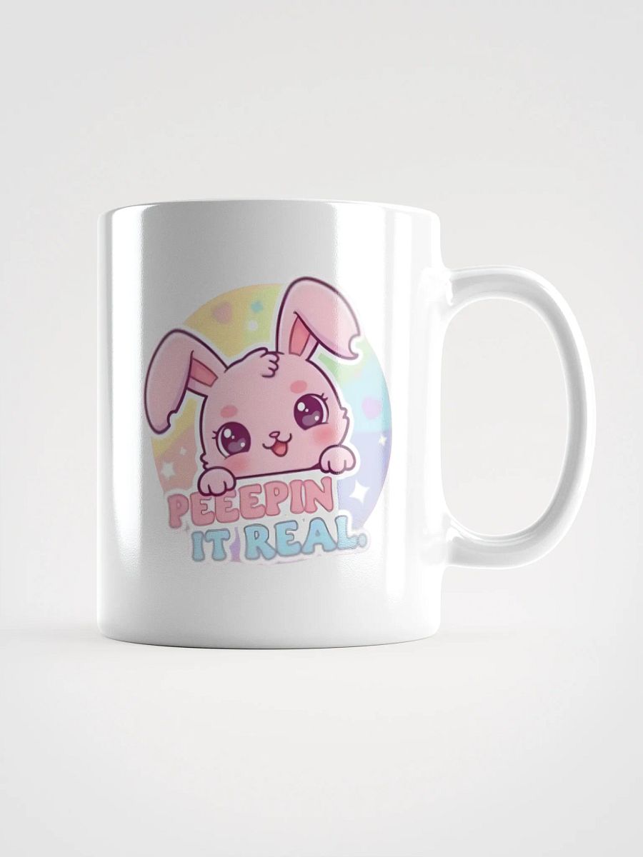 White Glossy Mug Peepin product image (1)
