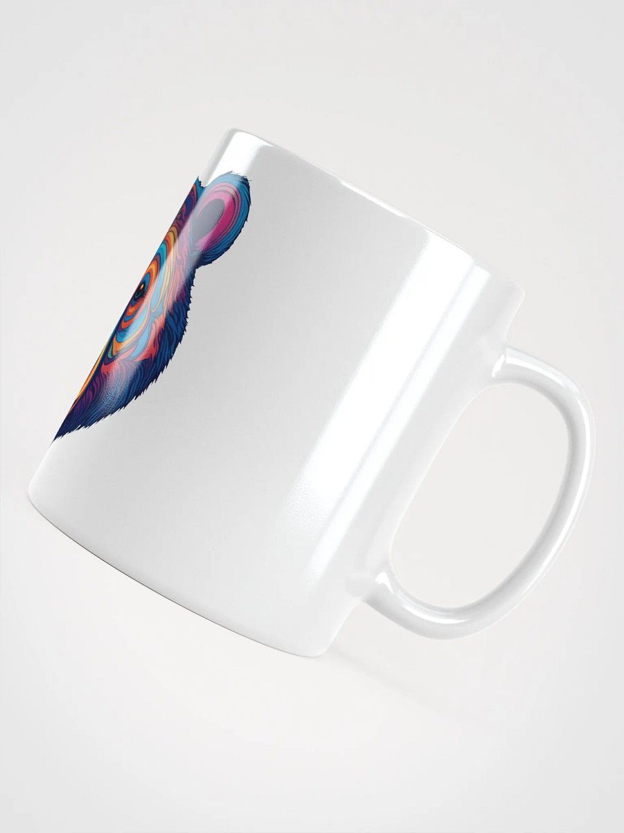 Vibrant Bear Face White Glossy Mug product image (7)