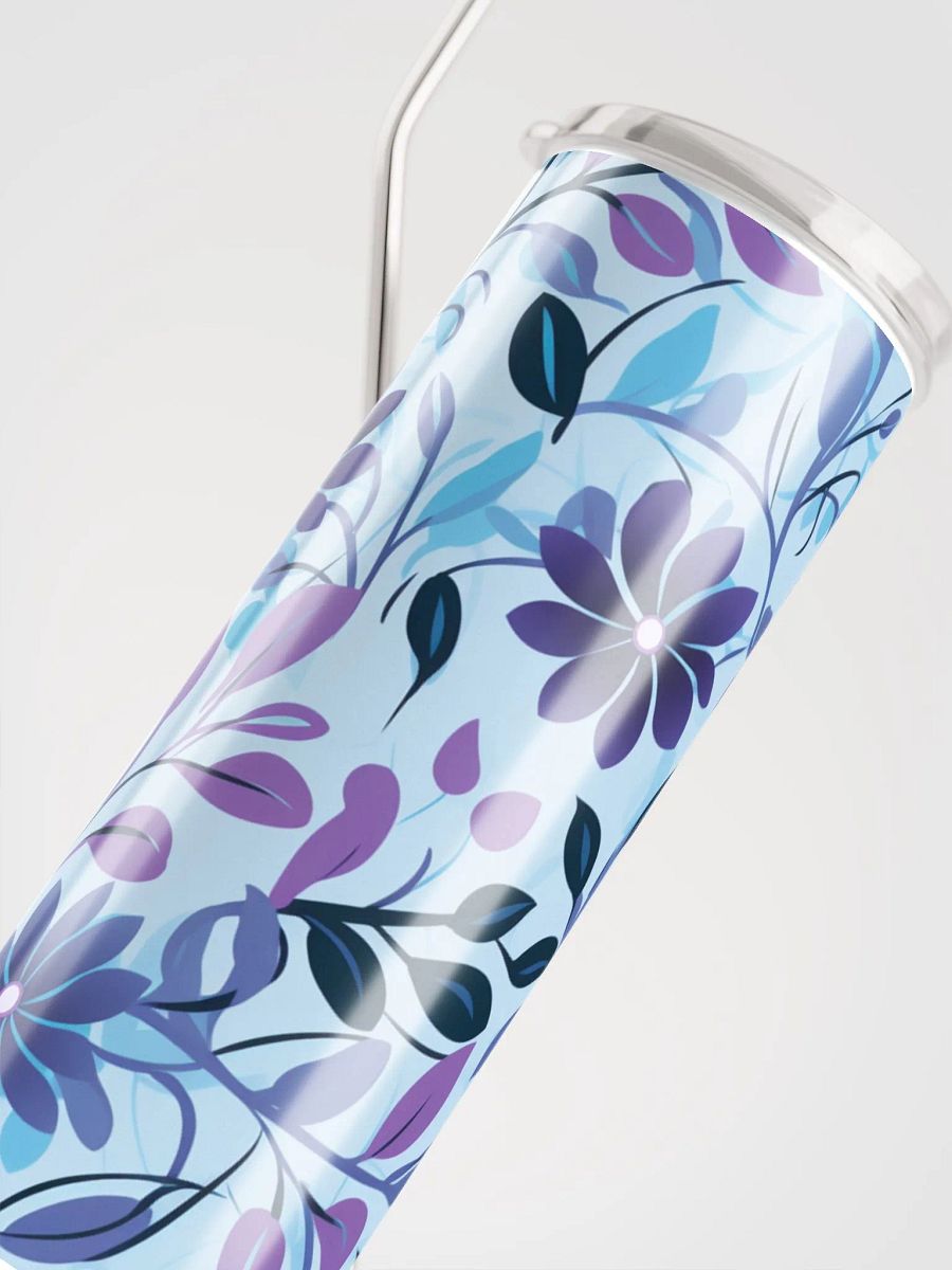 Pastel Purple Blue Tree Leaves Nature Stainless Steel Insulated Tumbler product image (5)