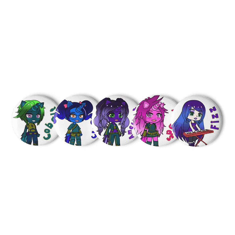 Shadow Unicorns #2 (The Shadow Galaxy) Set of Pin Buttons product image (1)