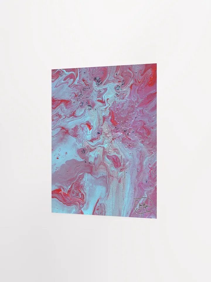 Metallic Blue Fluid Acrylic Print product image (2)