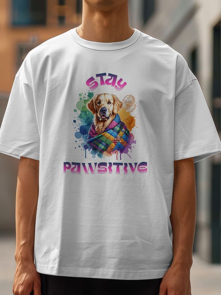 Pawsitive Vibes Golden Retriever T-Shirt product image (1)