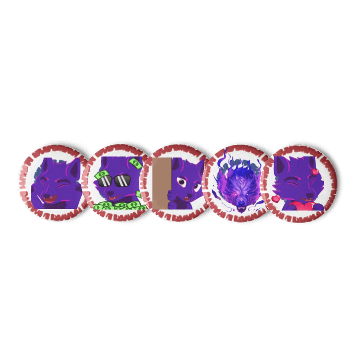 Wolfy's emote pins product image (3)