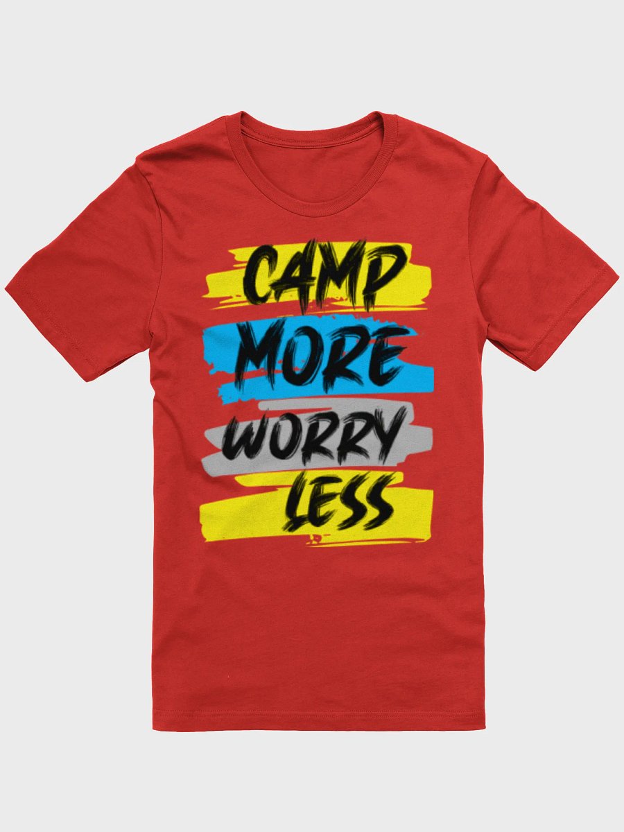 "Camp More Worry Less" Red T-Shirt Womans product image (1)
