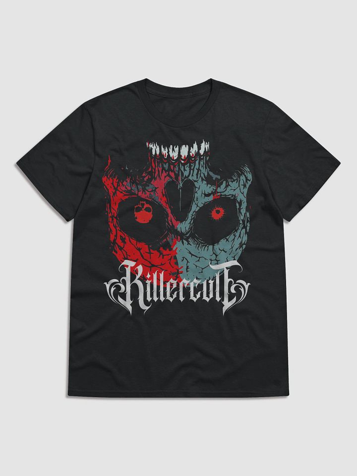 Red & Blue Skull Flip – Unholy Chaos Tee product image (1)