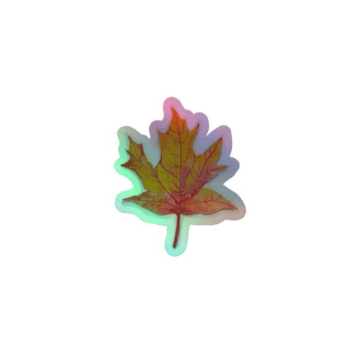 Autumn Leaf Holographic Sticker product image (1)