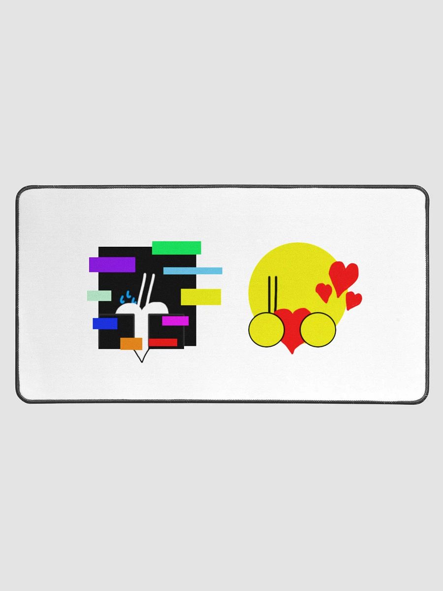 Bobby & Glitchy (Hearts) Desk Mat product image (1)