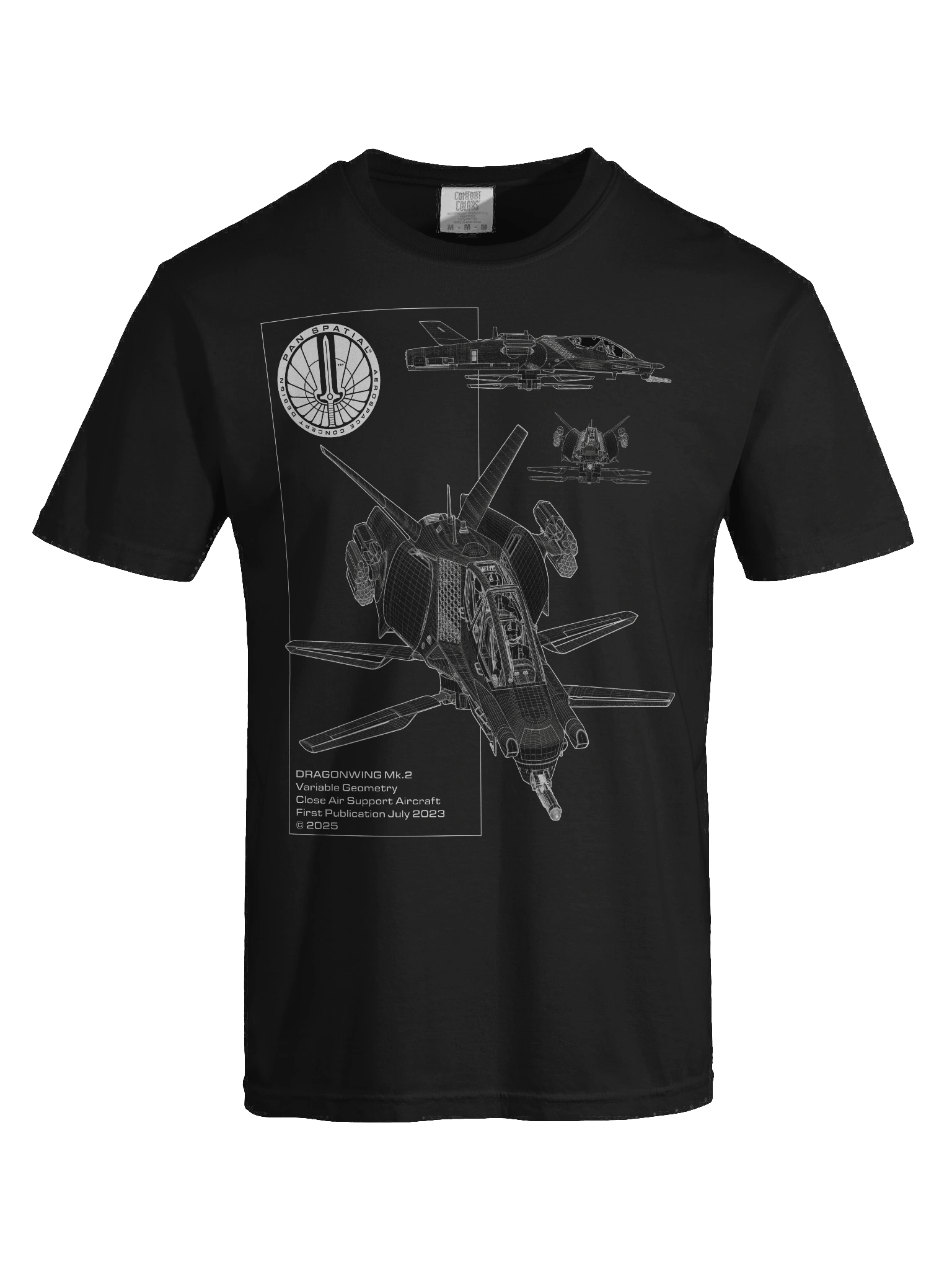 Pan-Spatial 'DRAGONWING' T-shirt product image (7)