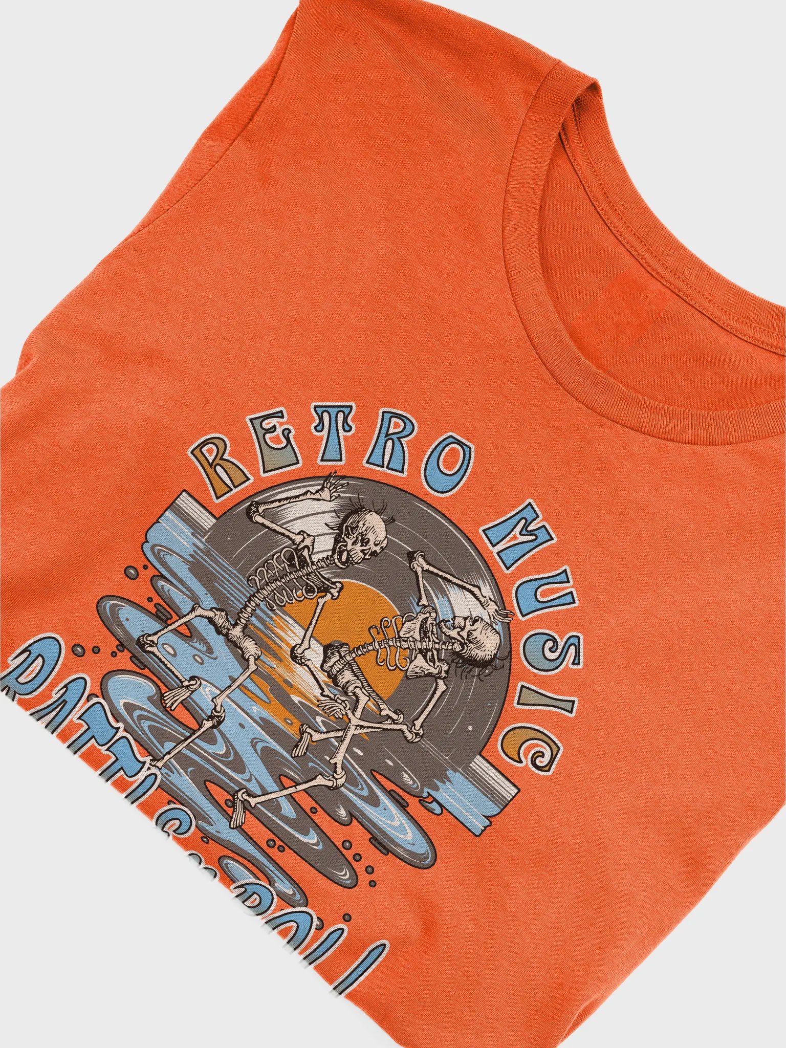 Retro Music Rattle n Roll Skeleton Dance T-Shirt product image (3)