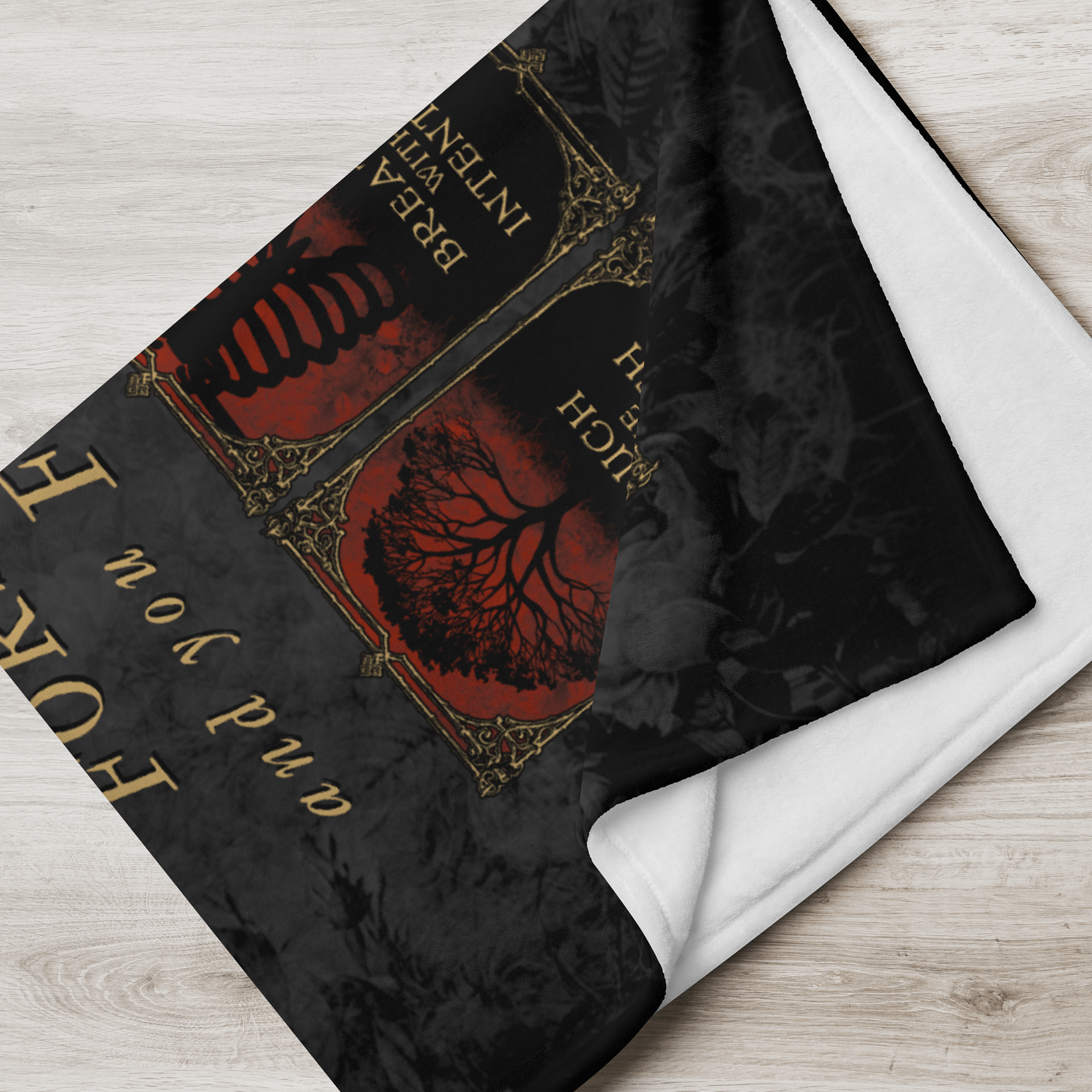 The Mortal Vessel Throw Blanket Gothic Self-Care Daily Quest Throw (50x60) product image (2)