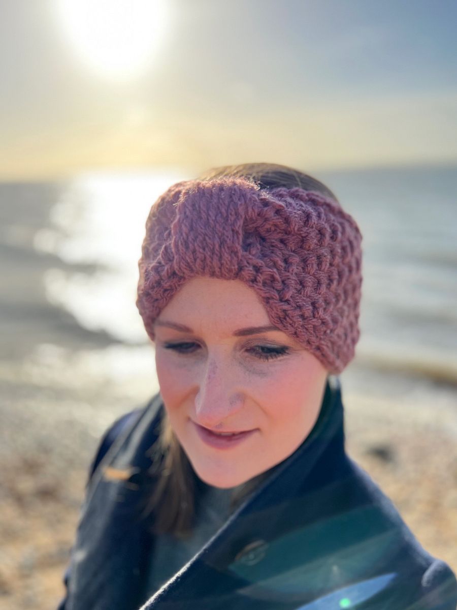 Herringbone Moss Easy Chunky Crochet Headband Pattern product image (2)