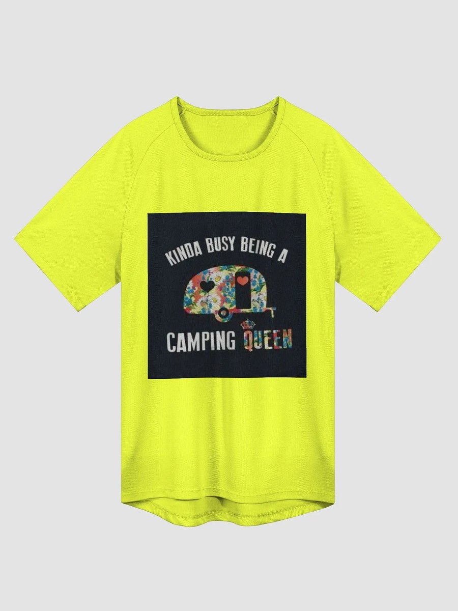 "Camping Queen" T-Shirt Yellow (Ladies) product image (1)
