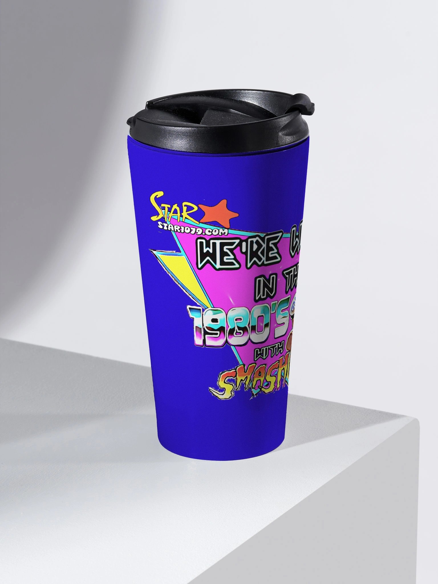 We're Living In The 19 80's with Smash Ventura Retro Travel Mug product image (2)
