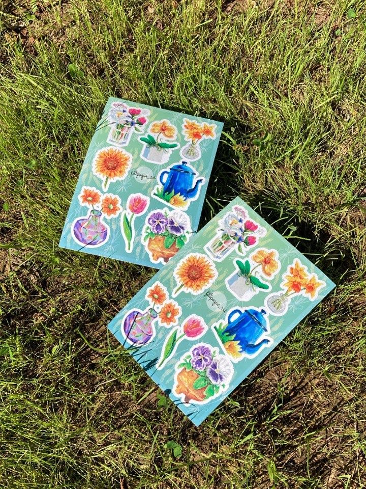 Vynyl stickers on sheets product image (2)