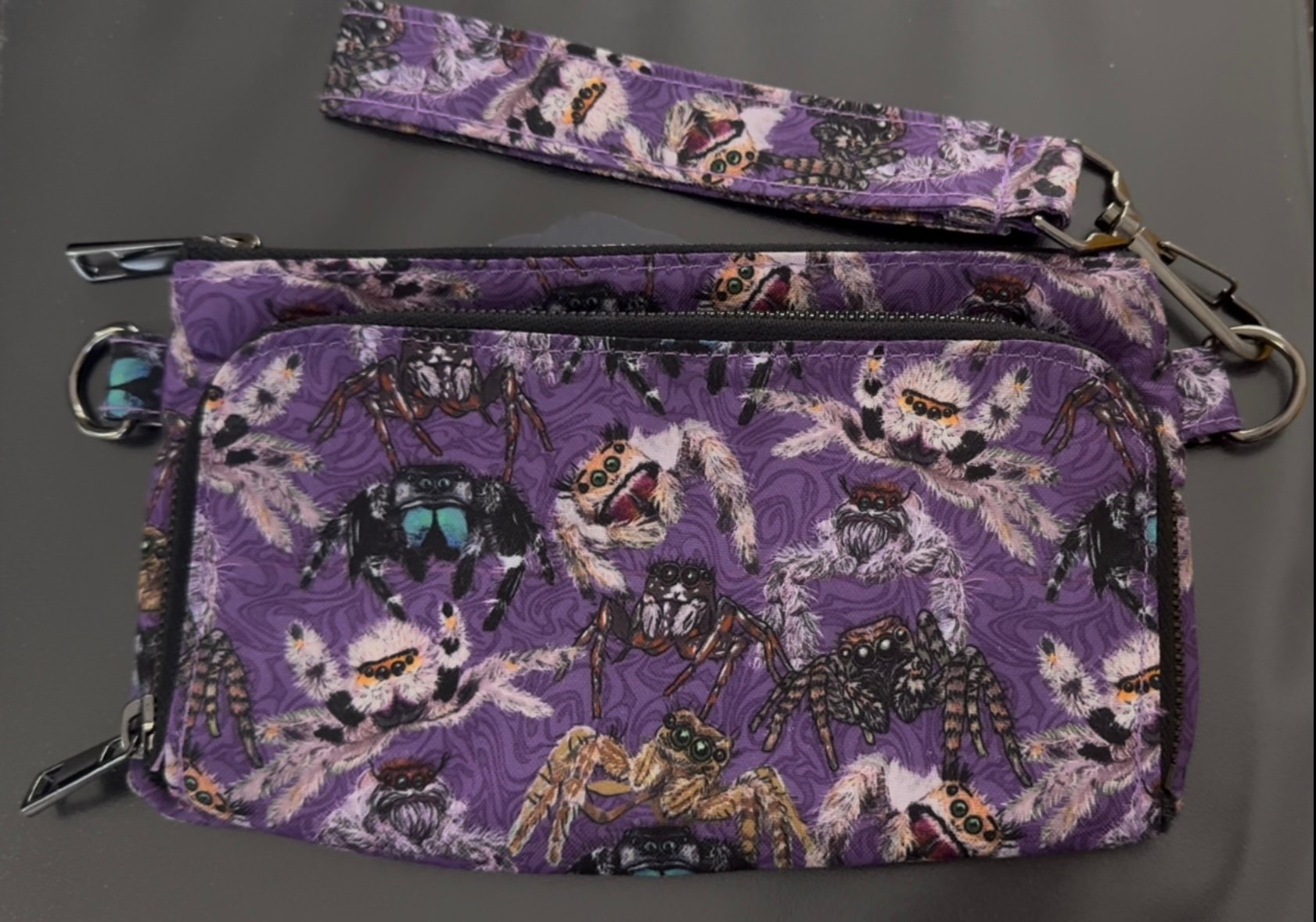 Jumping spider wristlet wallet product image (1)