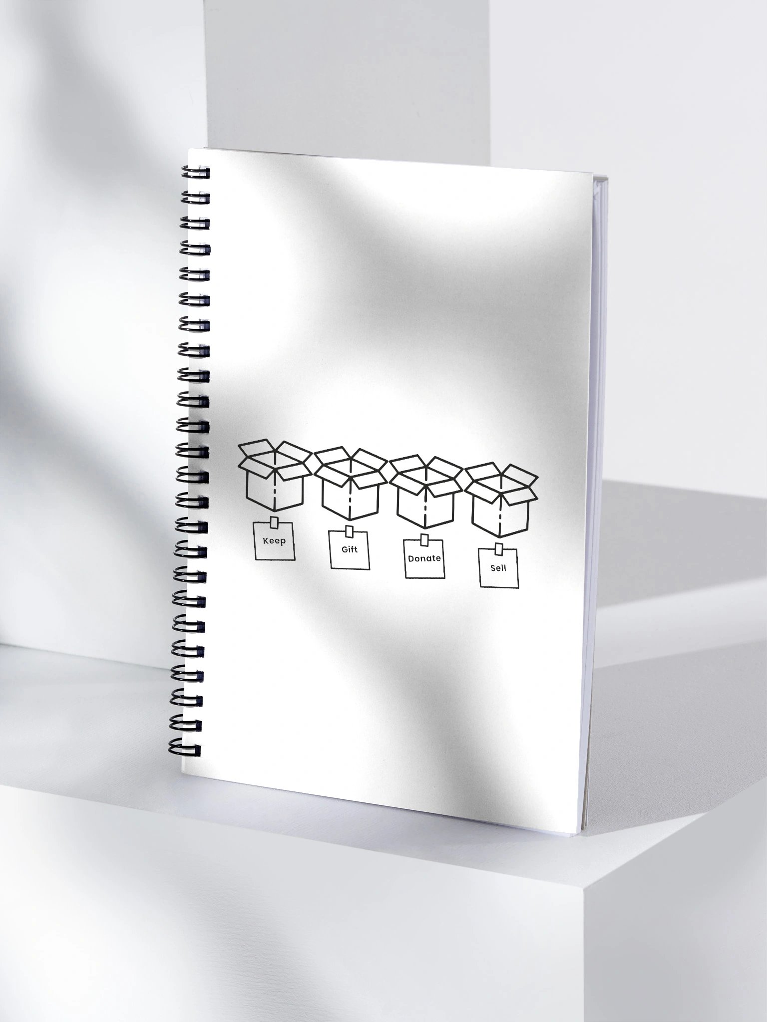 KGDS Minimalist Spiral Notebook – Keep, Gift, Donate, Sell product image (4)