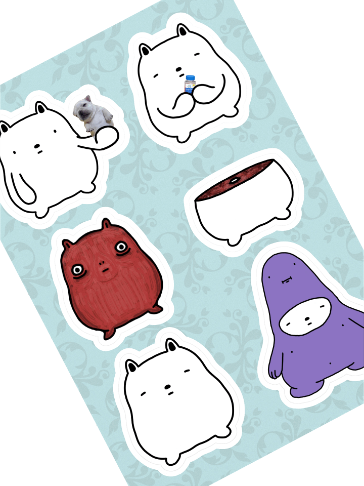 Wise Bear Sticker Sheet product image (1)